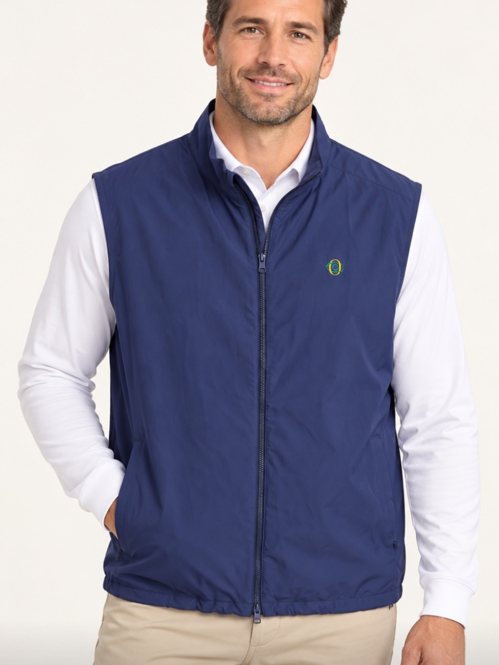 Peter Millar Dunes Navy Wind & Water Resistant Golf Vest Men’s XXL